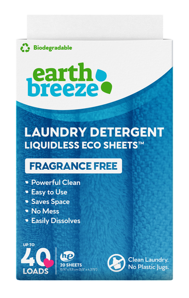 Buy wholesale Laundry Detergent Eco Sheets (Fragrance Free) 40 Loads -  Detergent Strips (Natural) 40 Washes